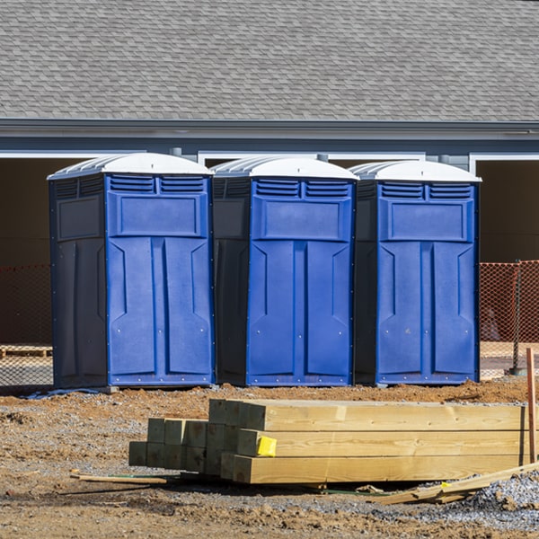 what is the maximum capacity for a single portable restroom in Brady